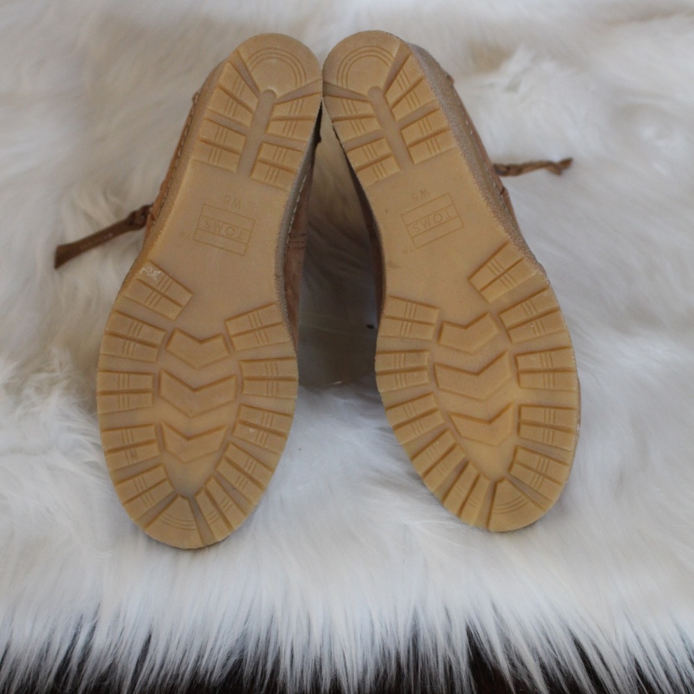 Toms Tan Suede Ankle Booties - Picture 7 of 9